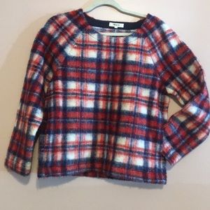 Madewell Plaid Sweatshirt